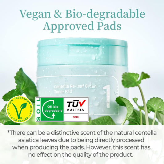 No.1 Centella Re-Leaf Green Toner Pad