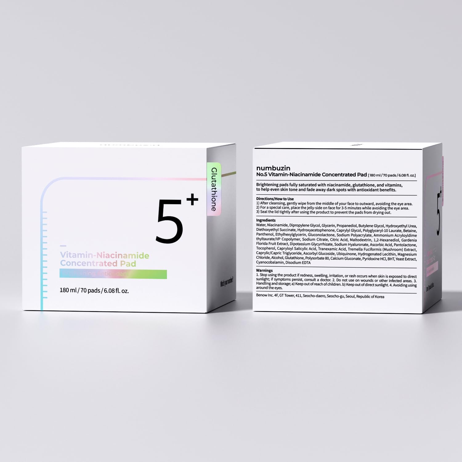 No.5 Vitamin-Niacinamide Concentrated Toner Pad