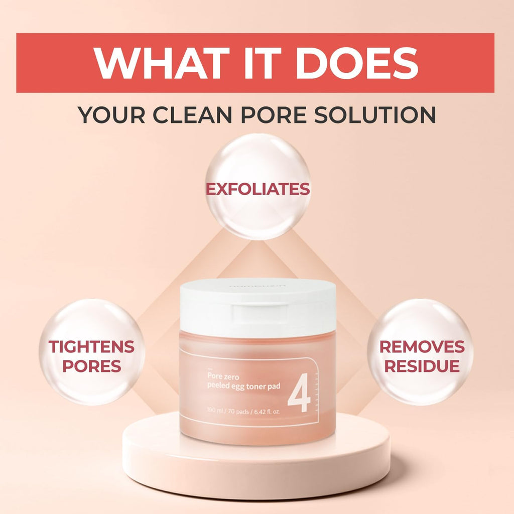 No.4 Pore Zero Peeled Egg Toner Pad