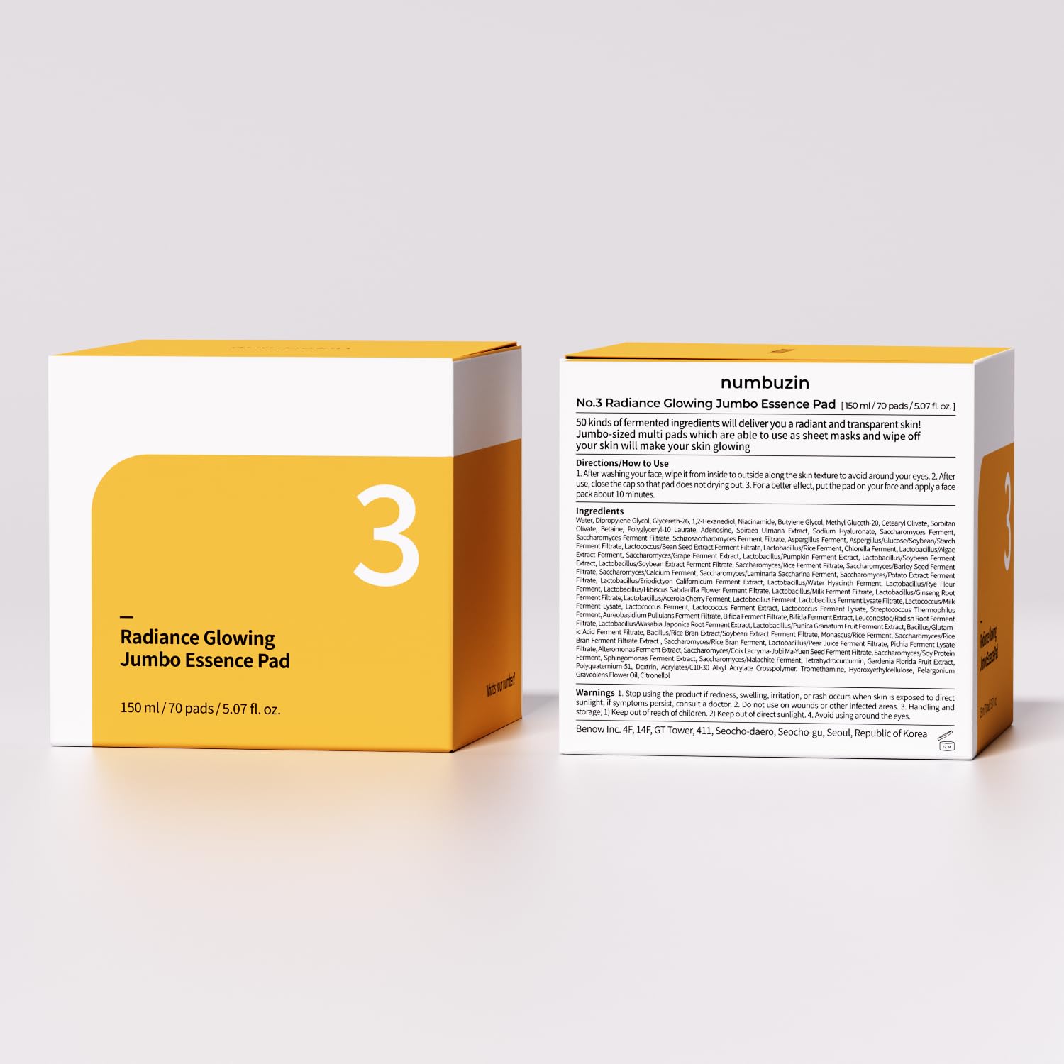 No.3 Radiance Glowing Jumbo Essence Pad