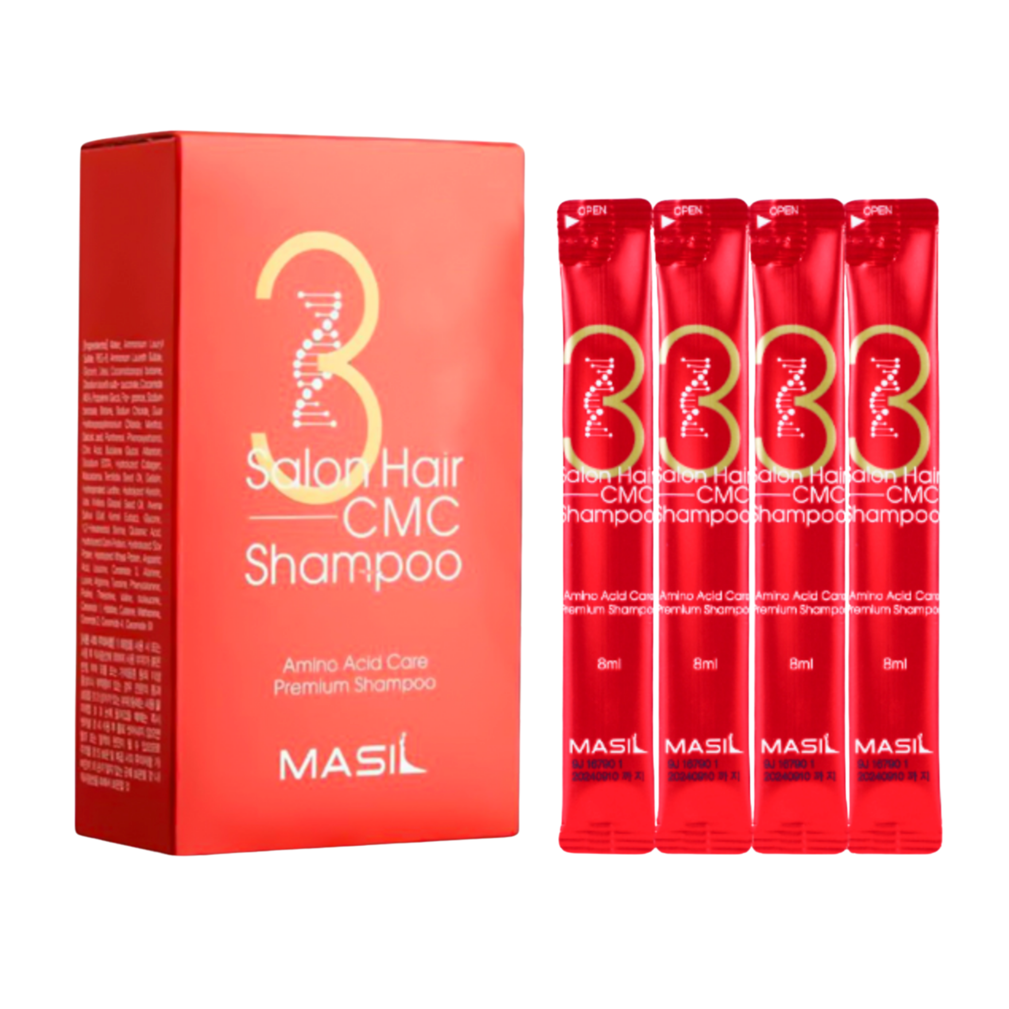3 Salon Hair CMC Shampoo Stick Pouch (8ml * 20ea)