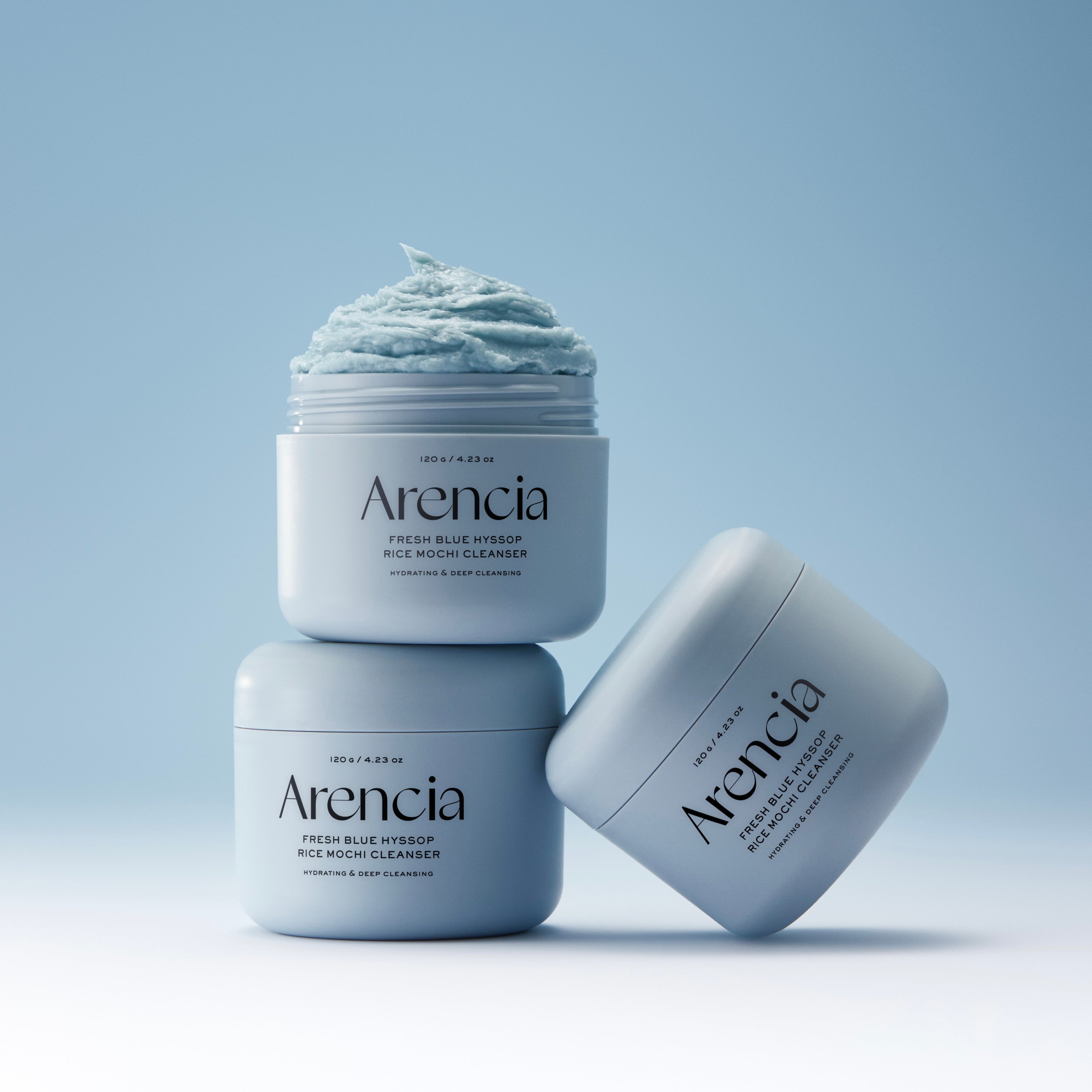 Fresh Blue Hyssop Rice Mochi Cleanser