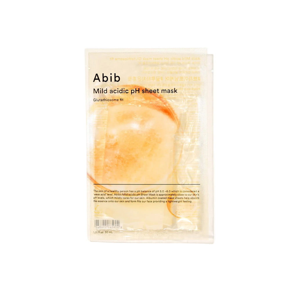 Mild Acidic pH Sheet Mask Glutathiosome Fit