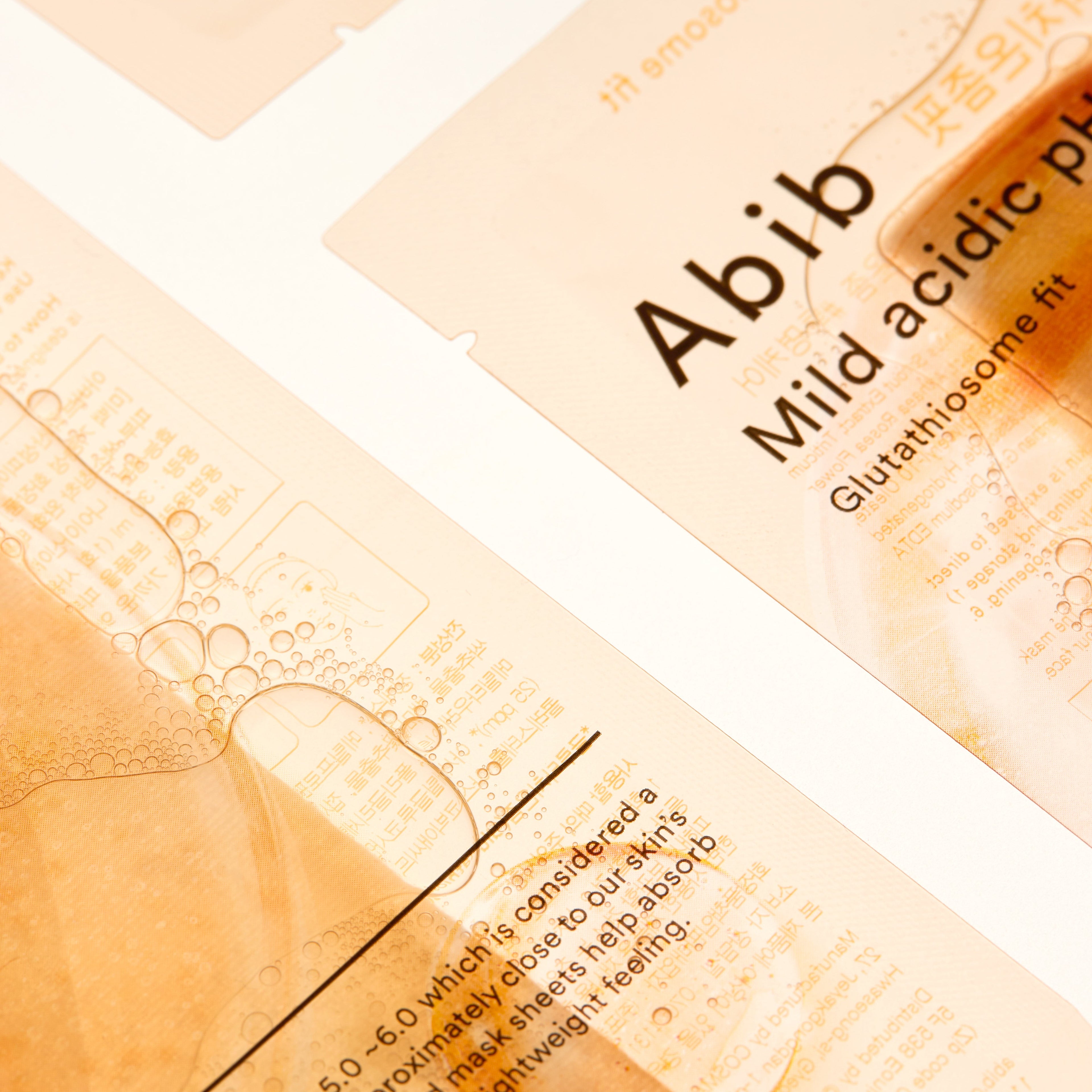 Mild Acidic pH Sheet Mask Glutathiosome Fit