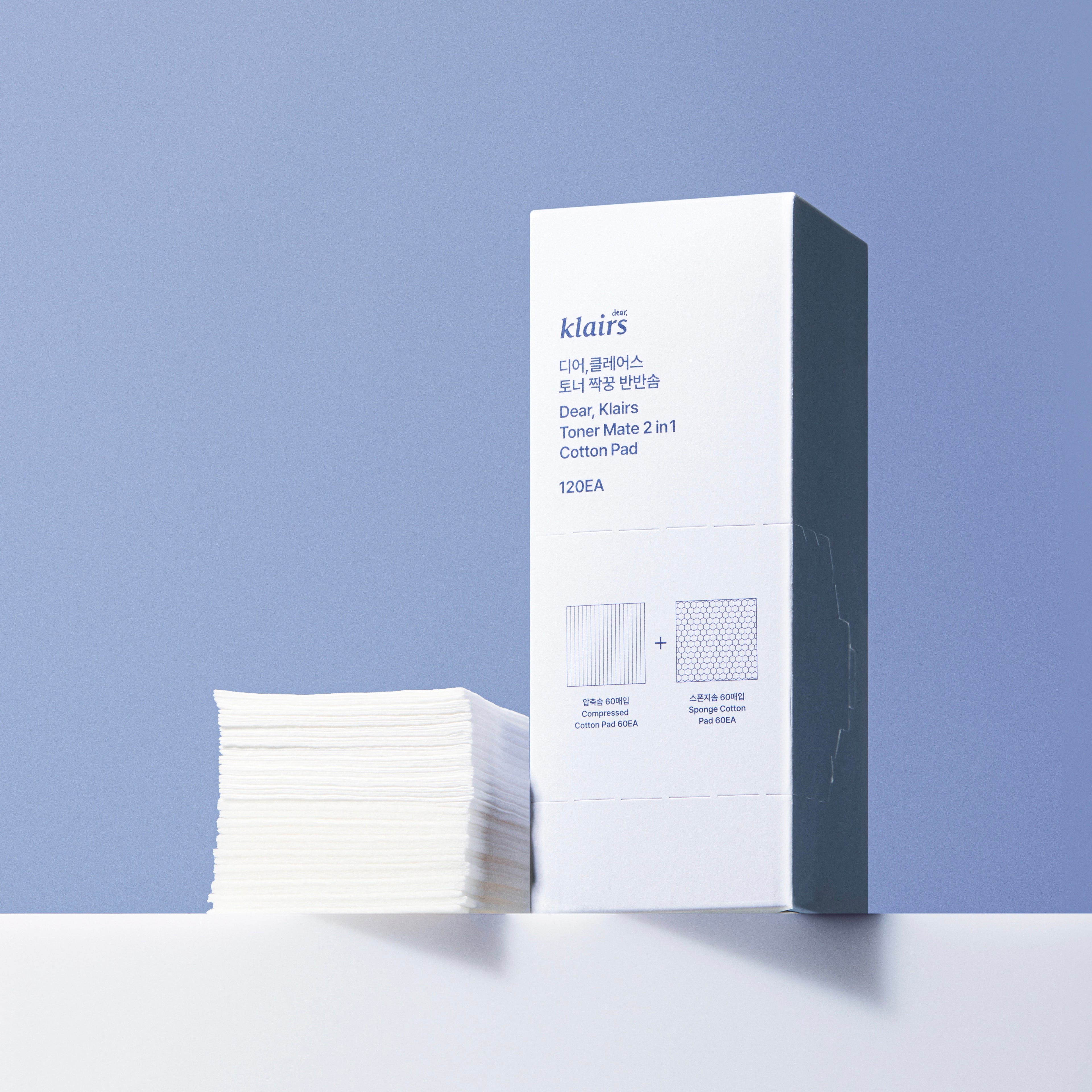 Toner Mate 2 In 1 Cotton Pad 120 Ea