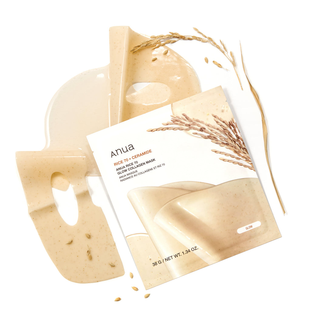 Anua Rice 70 Glow Collagen Mask