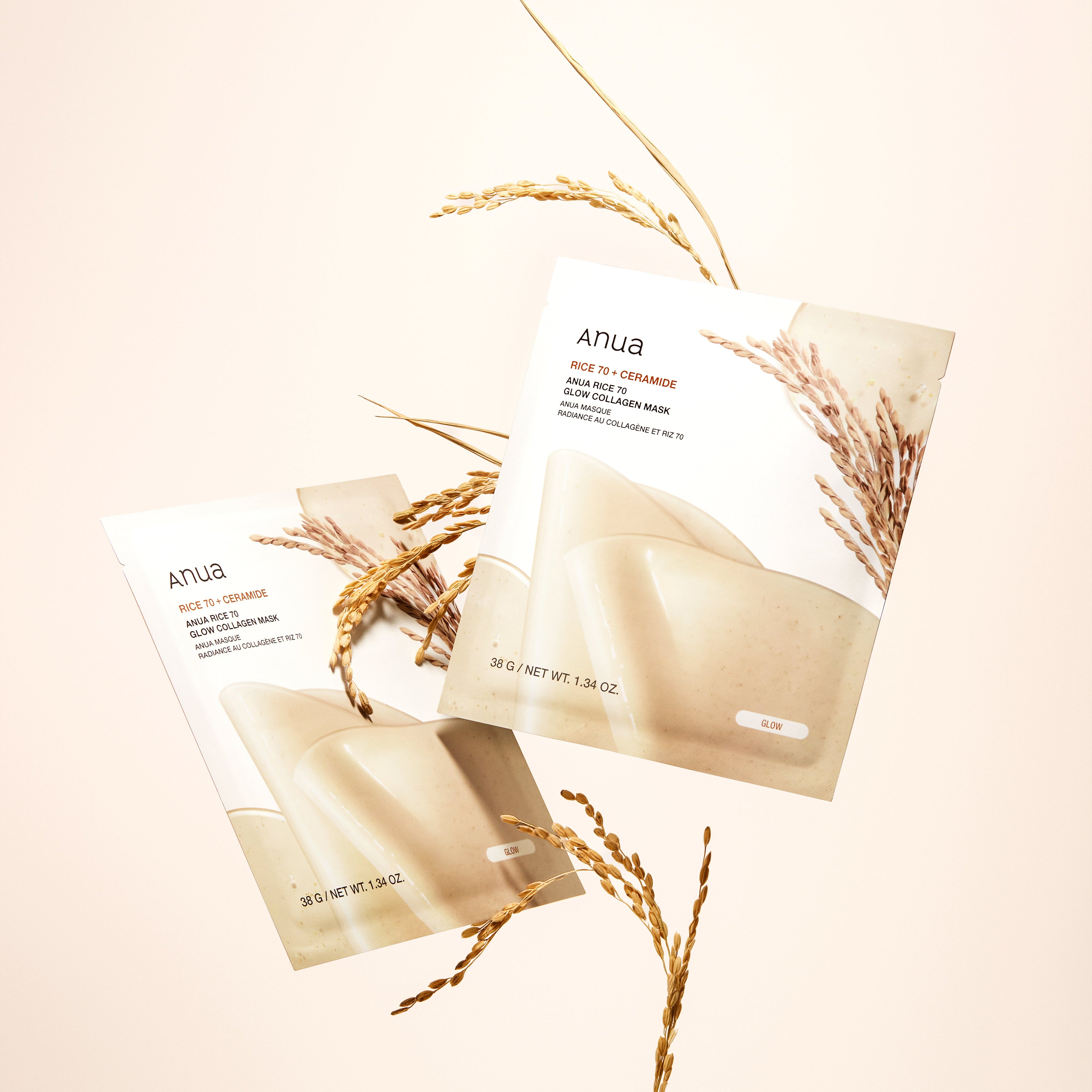 Anua Rice 70 Glow Collagen Mask