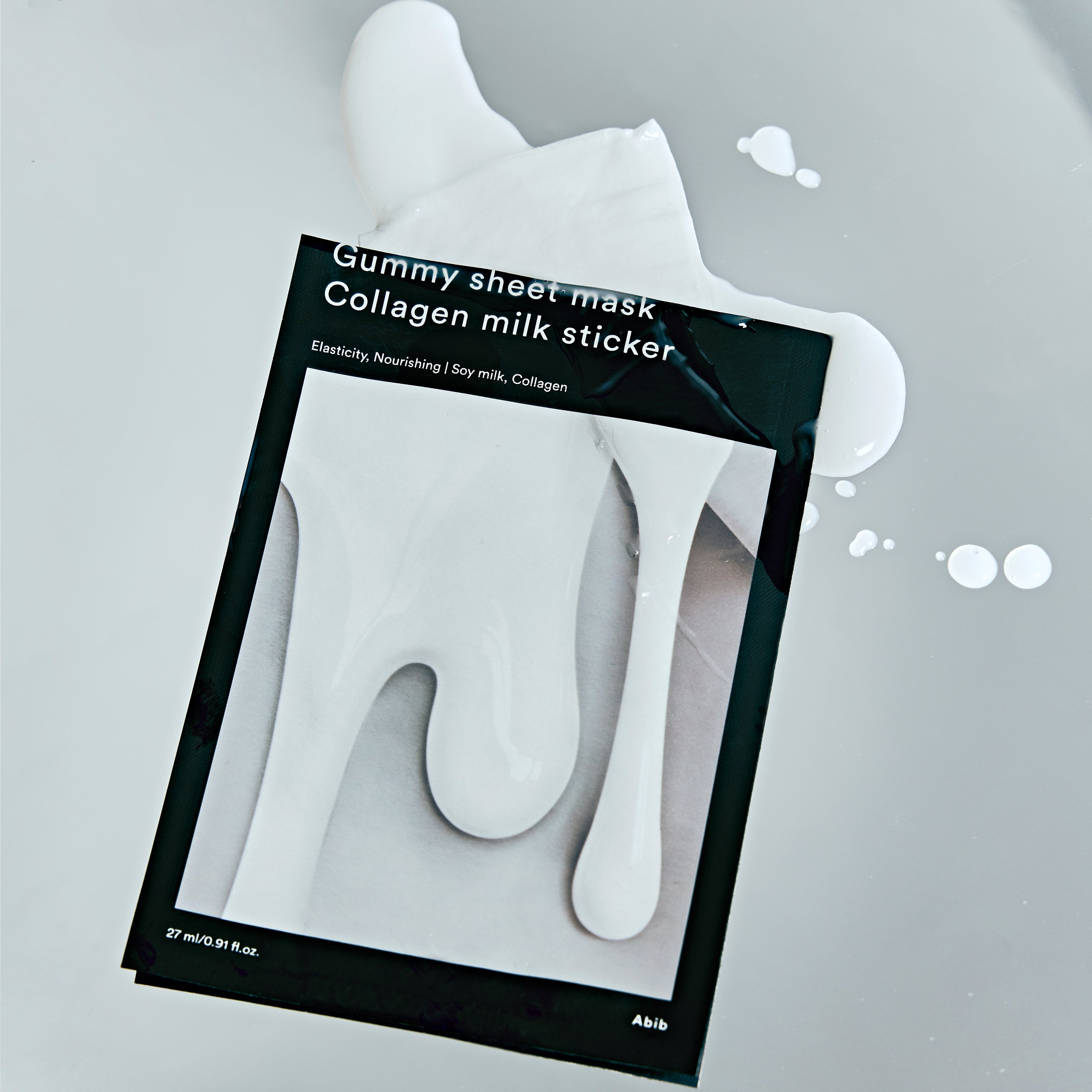 Gummy Sheet Mask Collagen Milk Sticker