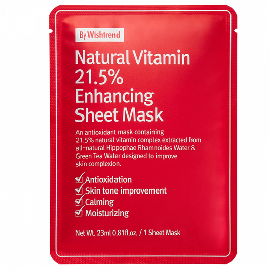 Natural Vitamin 21.5% Enhancing Sheet Mask 23 ml