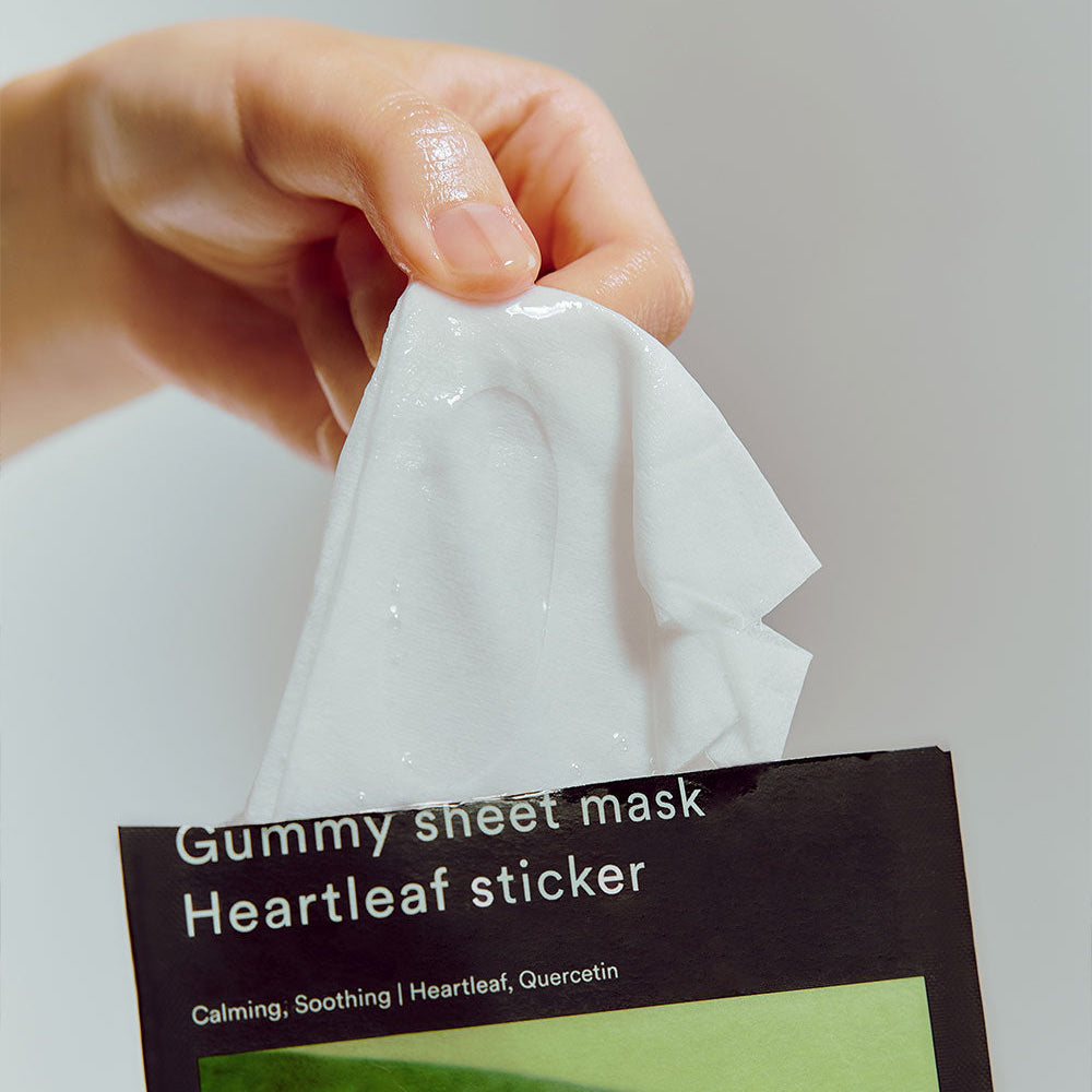 Gummy Sheet Mask Heartleaf Sticker
