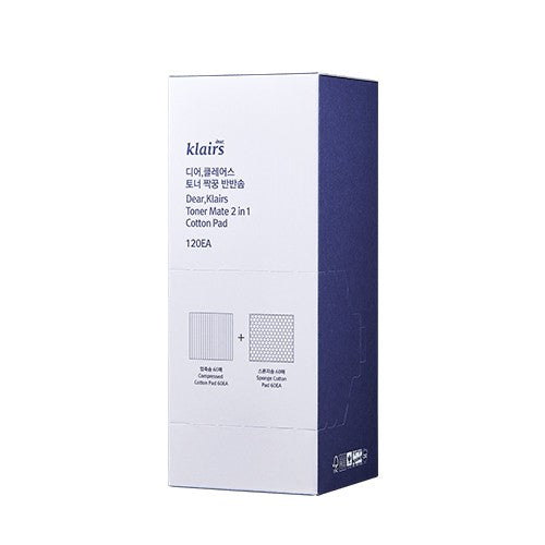 Toner Mate 2 In 1 Cotton Pad 120 Ea